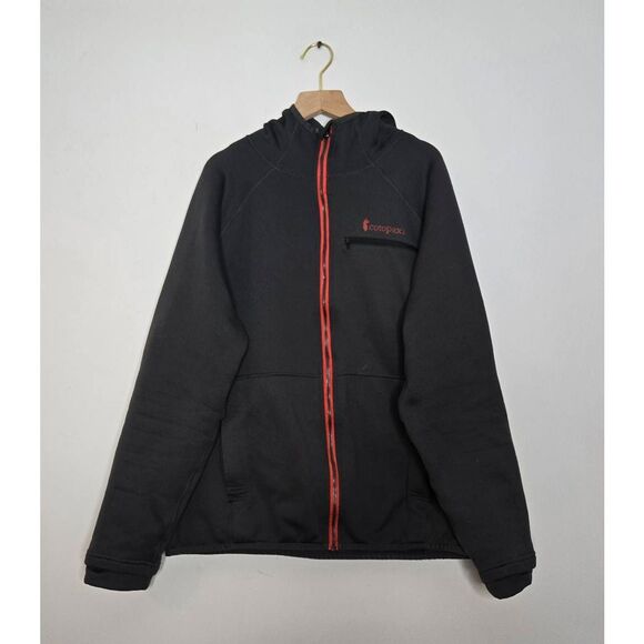 Cotopaxi Men's Size Large Sambaya Stretch Fleece Hood Black Red - Picture 1 of 6